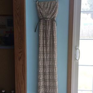 Strapless maxi dress